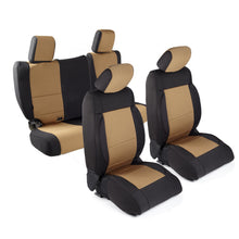 Load image into Gallery viewer, Neoprene Seat Cover 13-18 Wrangler JK 4 DR Set Front/Rear Tan Smittybilt 