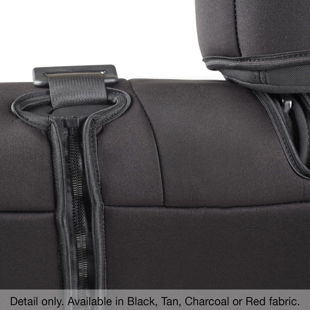 Neoprene Seat Cover 13-18 Wrangler JK 4 DR Set Front/Rear Red Smittybilt 