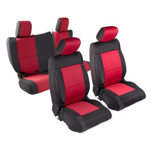 Load image into Gallery viewer, Neoprene Seat Cover 2007 Wrangler JK 4 DR Set Front/Rear Red Smittybilt 