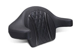 Mustang 23-25 Harley CVO Road Glide (ST) Deluxe Diamond Ext Arm Wrap-around Backrest Black