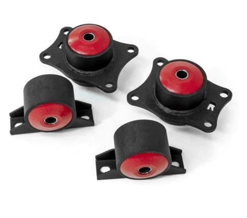 Innovative 00-09 Honda S2000 F-Series Black Steel Mounts 75A Bushings (Rear Diff Mounts OEM Diff) INM90755-75A