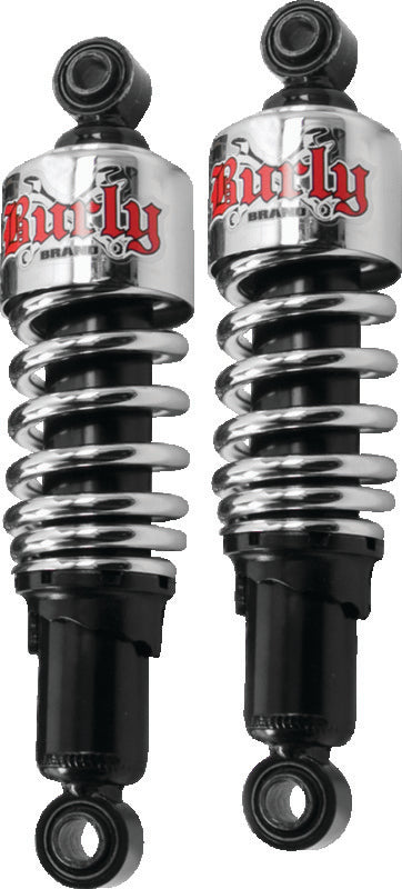 Burly Brand XL Shocks 10.5in - Chrome BURB28-1200