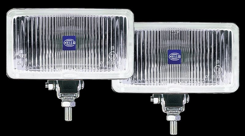Hella 450 H3 12V SAE/ECE Fog Lamp Kit Clear - Rectangle (Includes 2 Lamps) HELLA005860601
