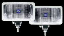 Load image into Gallery viewer, Hella 450 H3 12V SAE/ECE Fog Lamp Kit Clear - Rectangle (Includes 2 Lamps) HELLA005860601
