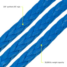 Load image into Gallery viewer, Borne Off-Road 10K Winch - Blue Synthetic Rope BRNBNWN-10-SBL