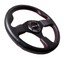 Load image into Gallery viewer, NRG Reinforced Steering Wheel (320mm) Leather w/Red Stitch NRGRST-012R-RS