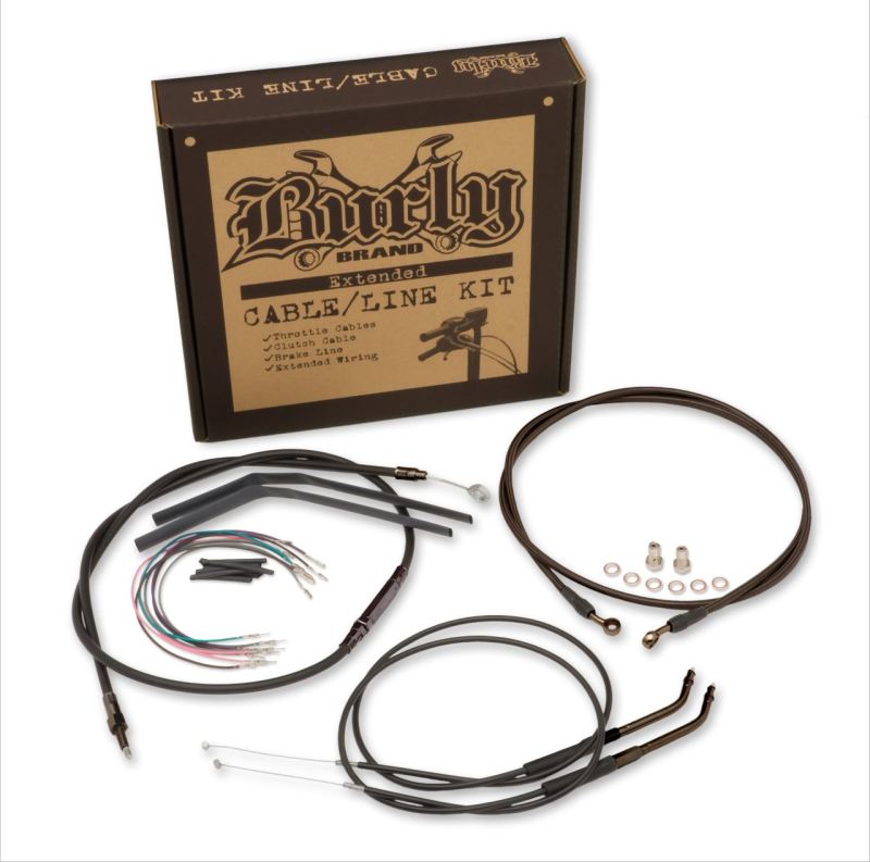 Burly Brand Control Kit 12in Bagger Ape - Black BURB30-1207