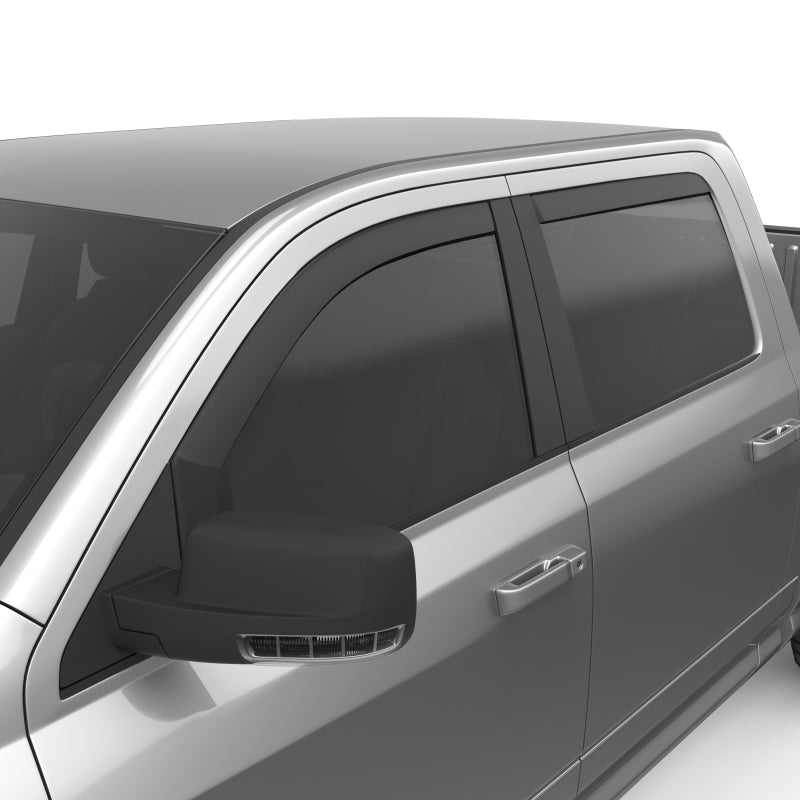 EGR 09-13 Dodge Ram 1500/2500/3500 Crew Cab In-Channel Window Visors - Set of 4 - Matte (572755) EGR572755