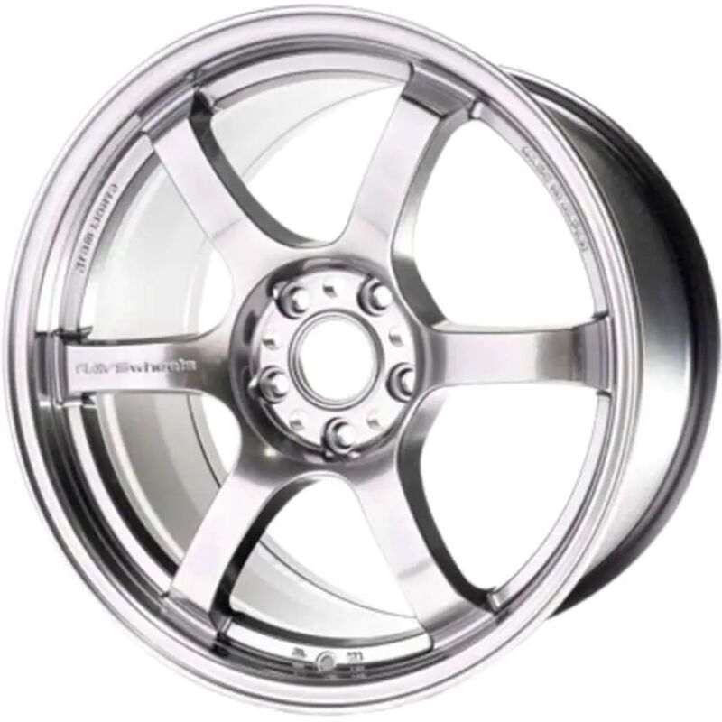 Gram Lights 57DR 18x9.5 +38 5-114.3 Grace Silver Wheel GLSWGIX38EQNK