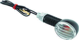 BikeMaster Ministalk Marker Light Round - Black/Clear BKM266014