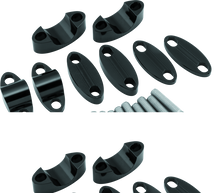 Load image into Gallery viewer, BikeMaster Aluminum Handlebar Risers 1-1/8in - Black BKM151989