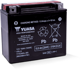 Yuasa YTX20HL-BS-PW High Performance AGM Battery (Bottle Supplied)