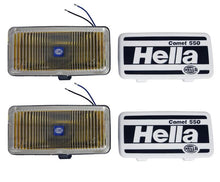 Load image into Gallery viewer, Hella 550 Series 55W 12V H3 Fog Lamp Kit - Amber HELLA005700681