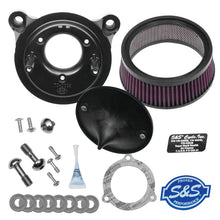 Load image into Gallery viewer, S&amp;S Cycle 08-17 Touring/16-17 Softail Models Stealth Air Cleaner Kit w/o Cover