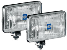 Load image into Gallery viewer, Hella 450 H3 12V SAE/ECE Fog Lamp Kit Clear - Rectangle (Includes 2 Lamps) HELLA005860601