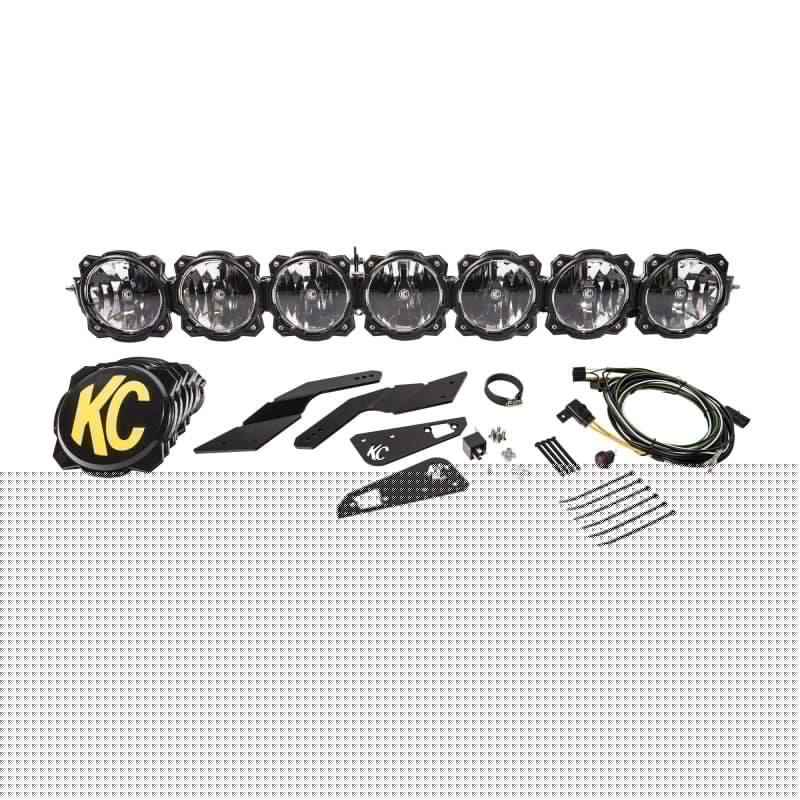 KC HiLiTES Can-Am X3 45in. Pro6 Gravity LED 7-Light 140w Combo Beam Overhead Light Bar System KCL91334