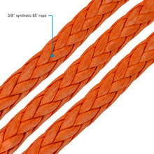 Load image into Gallery viewer, Borne Off-Road 10K Winch - Orange Synthetic Rope BRNBNWN-10-SOR