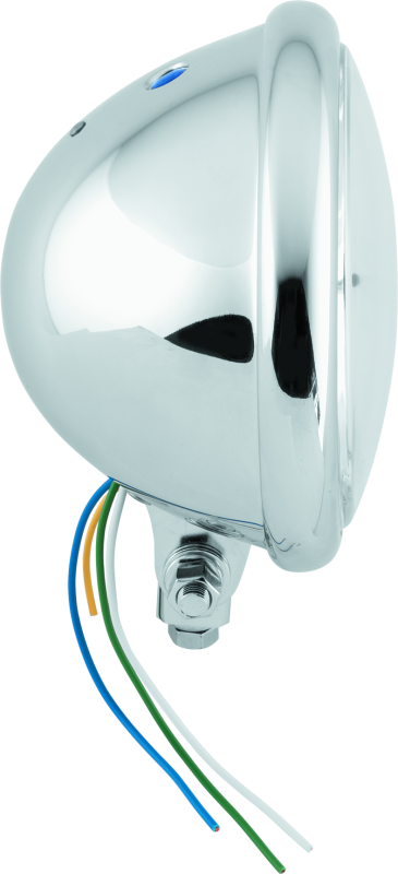 Bikers Choice 5-3/4 Chrome Bottom Mount Headlight Clear Lens H4 60/55W Universaal BKC666808