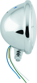 Bikers Choice 5-3/4 Chrome Bottom Mount Headlight Clear Lens H4 60/55W Universaal BKC666808