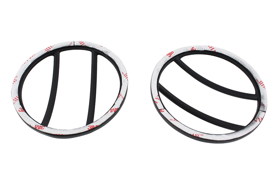 Jeep JK Front Marker Covers Pair 07-18 Wrangler JK Powdercoat Black Kentrol