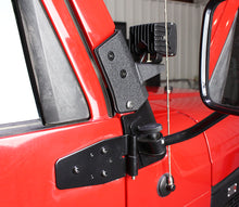 Load image into Gallery viewer, Jeep TJ Windshield Hinge Pair 97-06 Wrangler TJ Powdercoat Black Kentrol