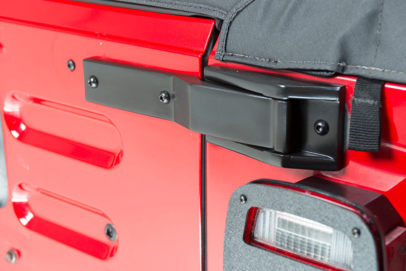 Jeep TJ Tailgate Hinge Pair 97-06 Wrangler TJ Powdercoat Black Kentrol