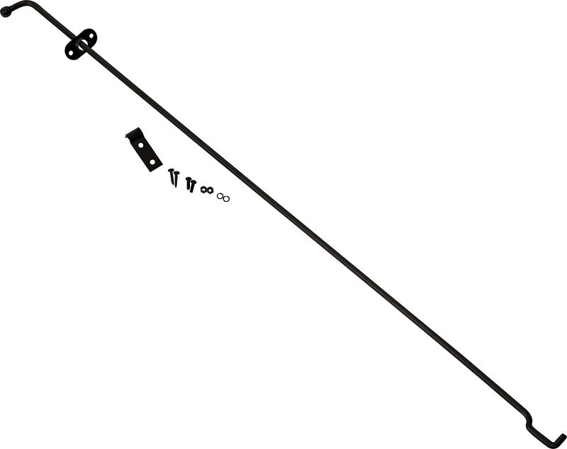 Jeep TJ Hood Prop Rod 97-06 Wrangler TJ Powdercoat Black Kentrol