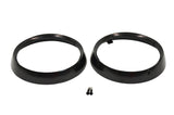 Kentrol Jeep CJ Headlight Bezels Pair 72-86 CJ Powdercoat Black Kentrol