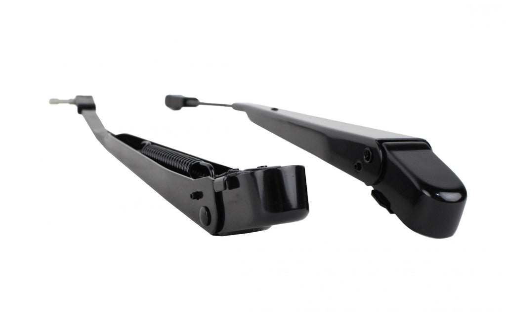 Jeep YJ Windshield Wiper Arms Pair 87-95 Wrangler TJ Powdercoat Black Kentrol