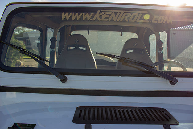 Jeep YJ Windshield Wiper Arms Pair 87-95 Wrangler TJ Powdercoat Black Kentrol