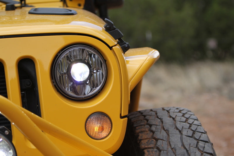 KC HiLiTES 07-18 Jeep JK (Not for Rubicon/Sahara) 7in. Gravity LED Pro DOT Headlight (Pair Pack Sys) KCL42341