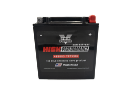 Twin Power YIX-30L High Performance Battery Replaces H-D 66010-97A Made in USA 400 CCA