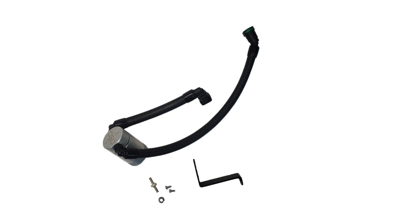 J&L 2024-2025 Ford Mustang GT w/ Whipple Supercharger Oil Separator 3.0 PCV Side - Clear Anodize JLT3092P-C