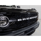 IAG I-Line Grille White Letters with White Lighting for 2021+ Ford Bronco  -  IAG Performance IAG-BDY-F3045