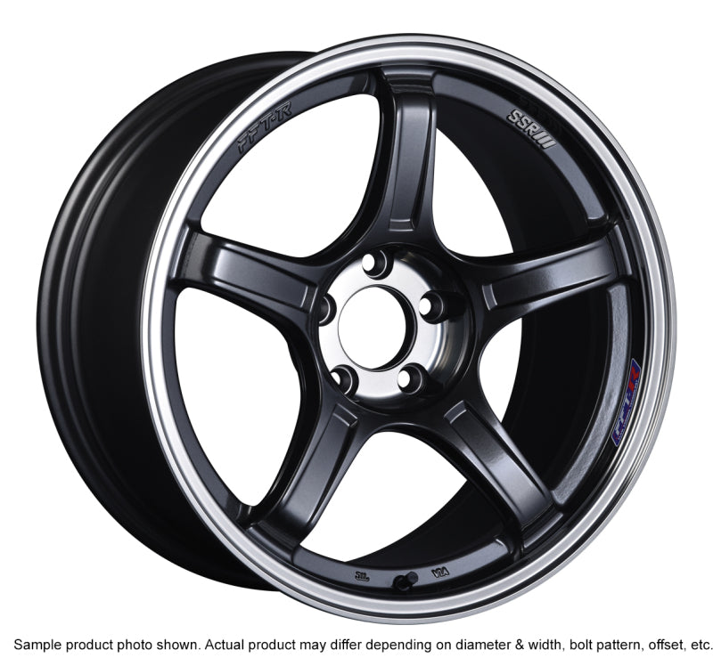 SSR GTX03 18x9.5 5x100 38mm Offset Black Graphite Wheel SSRXC18950+3805CGM