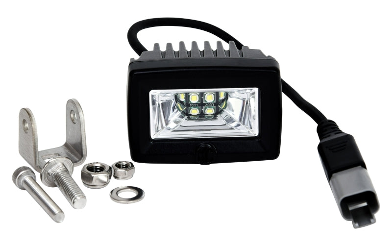 KC HiLiTES C-Series 2in. C2 LED Light 20w Area Flood Beam (Pair Pack System) - Black KCL328