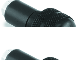 BikeMaster Anti-Vibration Bar Ends - 1in - Black BKM261316