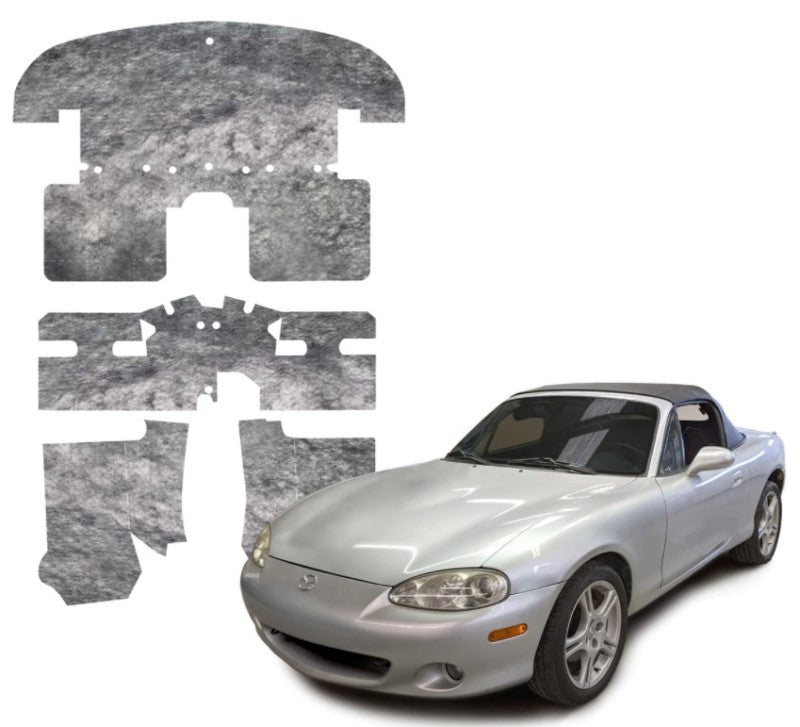 DEI 90-05 Mazda Miata NA & NB Under Carpet Interior Insulation Kit - 1/2in Thick DEI50295