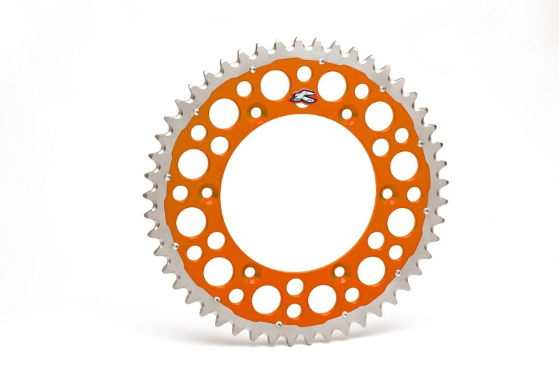 Renthal 16-17 KTM 250 EXC/ 300 EXC Rear Twinring - Orange 520-50P Teeth REN2240-520-50GPOR