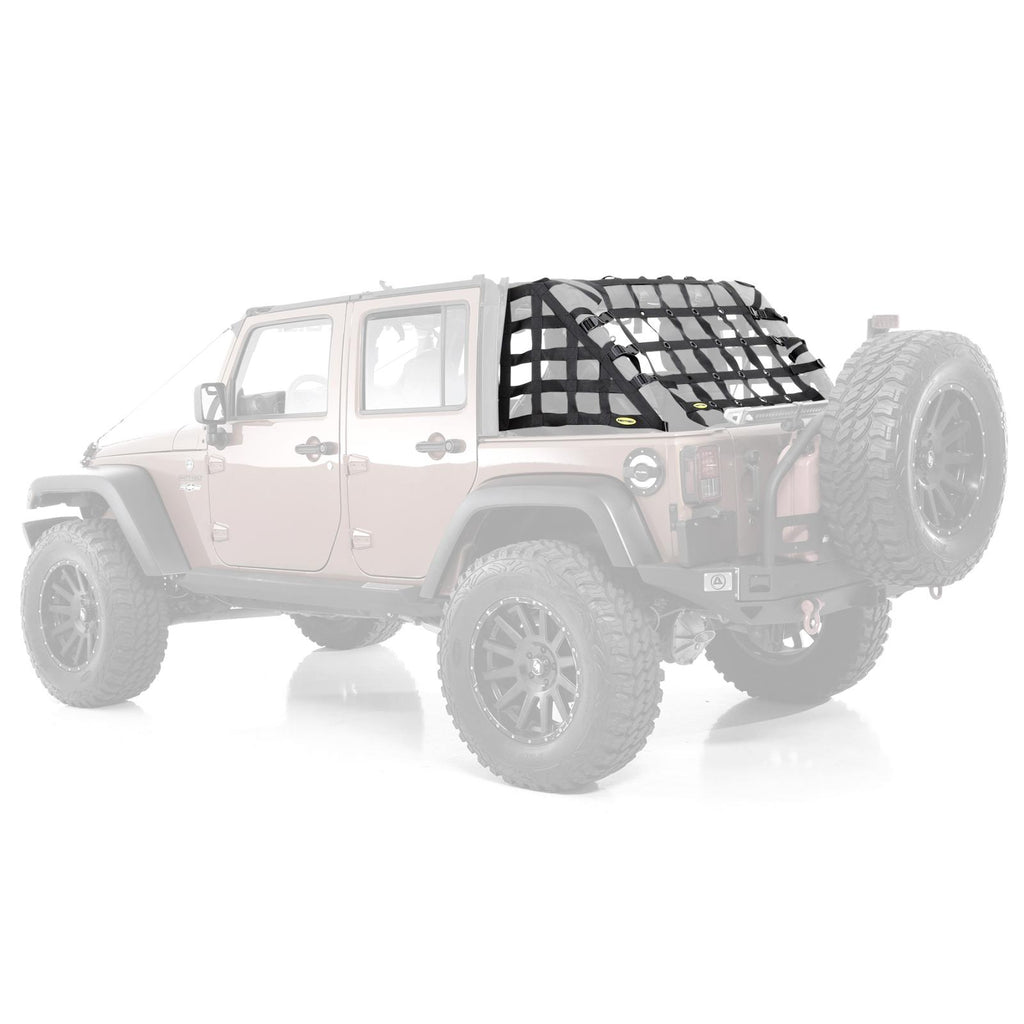 C-Res Cargo Restraint System 07-18 Wrangler JK 4 Door Black 2 Inch WebbingSmittybilt