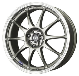 Enkei J10 15x6.5 4x100/108 38mm Offset 72.6mm Bore Dia Silver w/ Machined Lip Wheel ENK409-565-11SP