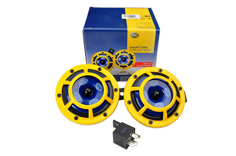 Hella Sharptone Horn Kit 12V 415/350Hz Yellow (3BB922000731 = H31000001) (Min Qty 360) HELLAH31000001