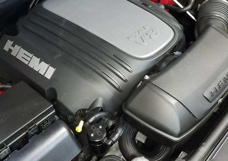 J&L 11-25 Jeep Grand Cherokee 5.7L Passenger Side Oil Separator 3.0 - Black Anodized JLT3066P-B