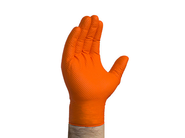 Orange Nitrile Gloves