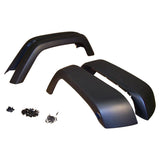 Black Textured Flare Kit for JK Wranglers, 4 Flares, Retainers and Rivets - Crown Automotive Jeep Replacement 5KFK