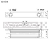Koyo 19 Row Oil Cooler 11.25in x 5.75in x 2in (AN-10 ORB provisions)