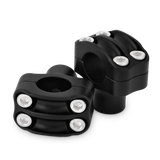 Burly Brand Reaper Riser Clamp 1-1/2in Tall for 1in Bar, Set - Texture Black