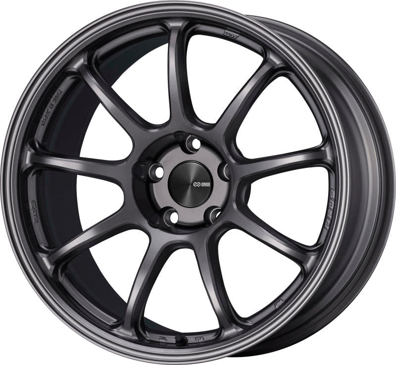 Enkei PF09 18x9.5 5x114.3 40mm Offset 75mm Bore Dark Silver Wheel ENK540-895-6540DS