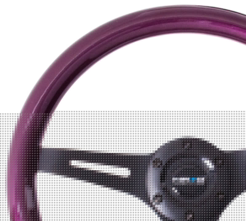 NRG Classic Wood Grain Steering Wheel (350mm) Purple Pearl/Flake Paint w/Black 3-Spoke Center NRGST-015BK-PP
