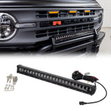 IAG I-Line White LED Light for Mini Bull Bar 2021+ Ford Bronco  -  IAG Performance IAG-BDY-F3091